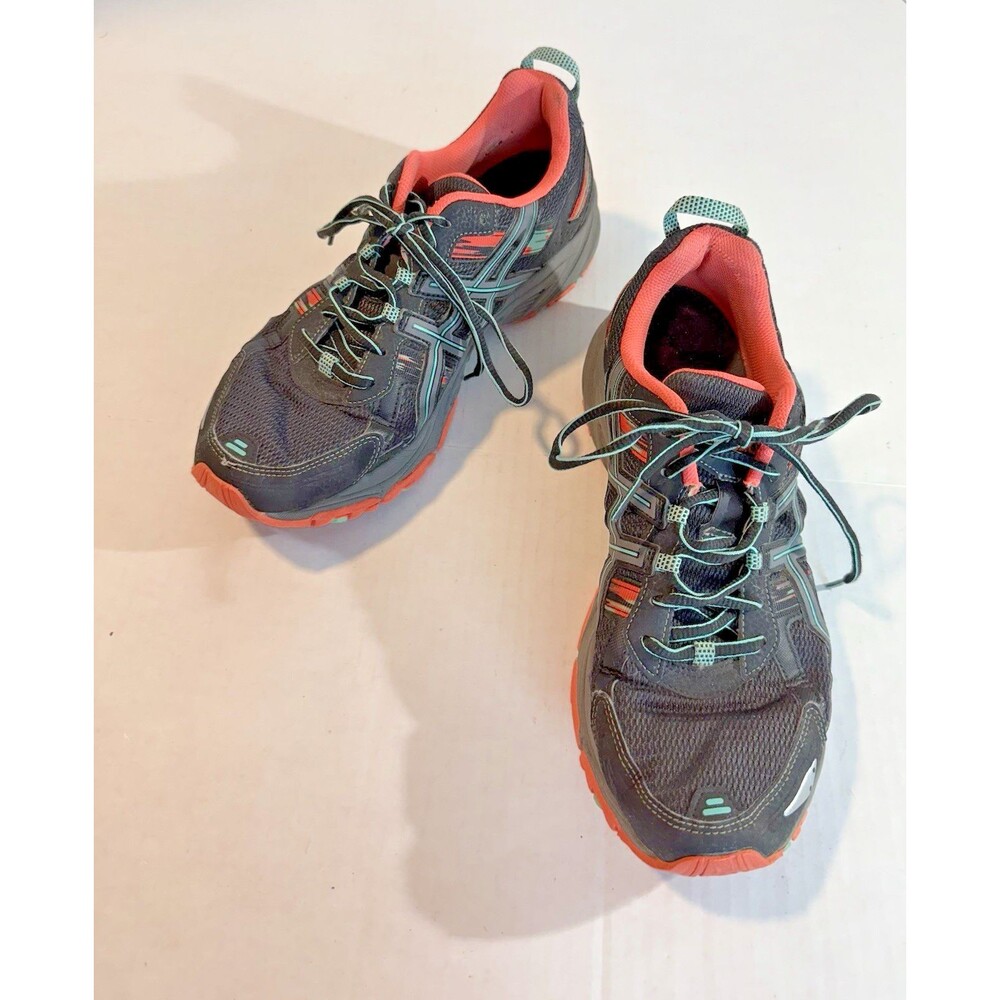 ASICS Gel Venture 5 Trail Running Shoes Sneakers Black Pink T5N8N #F820616 Sz 12